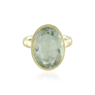 Anillo en plata con Amatista verde