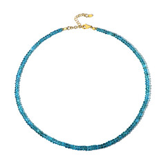 Collar en plata con Apatita azul