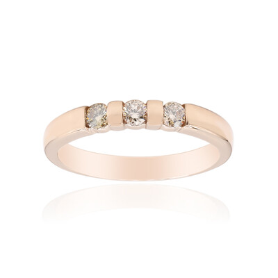 Anillo en oro con Diamante rosa de Francia de Argyle SI1 (Annette)