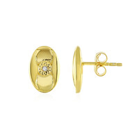 Pendientes en plata con Diamante PK (J)