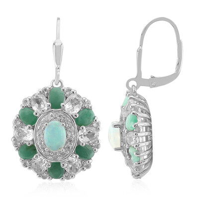 Pendientes en plata con Ópalo de Welo