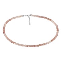 Collar en plata con Cuarzo Fresa