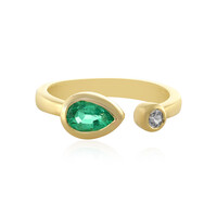 Anillo en plata con Esmeralda de Rusia