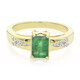 Anillo en plata con Esmeralda de Bahía