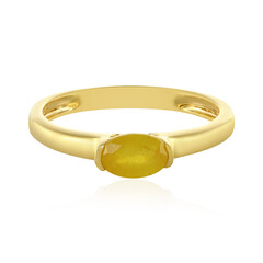 Anillo en plata con Zafiro amarillo de Madagascar