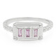 Anillo en plata con Zafiro de Ceilán rosa