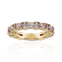 Anillo en plata con Amatista de Bolivia