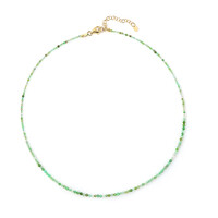Collar en plata con Crisoprasa