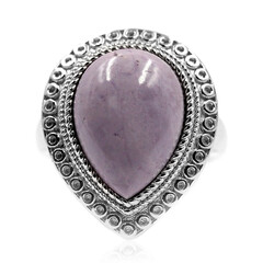Anillo en plata con Ópallo fluorita
