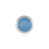 Colgante en plata con Calcedonia azul