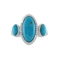 Anillo en plata con Turquesa