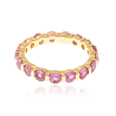 Anillo en plata con Zafiro rosa de Madagascar