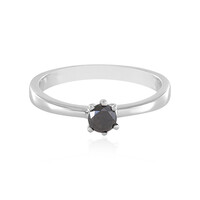 Anillo en plata con Diamante negro