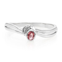 Anillo en plata con Zafiro Padparadscha