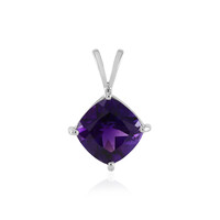 Colgante en plata con Amatista de Zambia