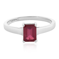Anillo en plata con Rubí de Madagascar