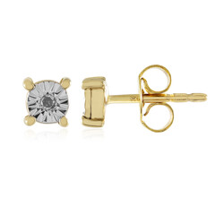 Pendientes en plata con Diamante I3 (J)