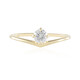 Anillo en oro con Diamante IF (G)  (de Melo)