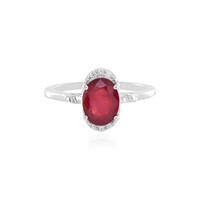 Anillo en plata con Rubí de Madagascar