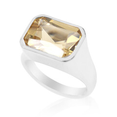 Anillo en plata con Labradorita dorada