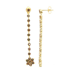 Pendientes en plata con Andalucita