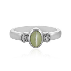 Anillo en plata con Crisoberilo ojo de gato