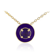Collar en plata con Amatista de Zambia