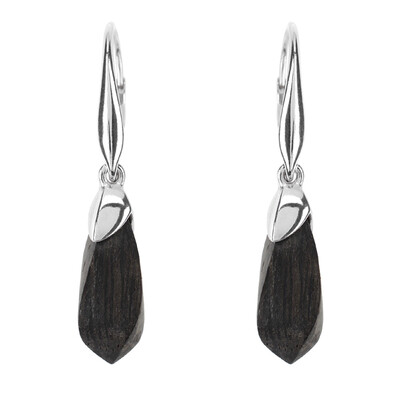 Pendientes en plata con Roble palustre (dagen)