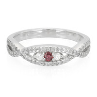 Anillo en plata con Rubí de Malawi
