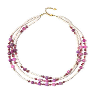 Collar en plata con Rubí de Mozambique (Riya)