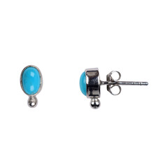 Pendientes en plata con Turquesa