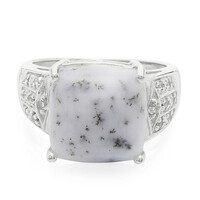Anillo en plata con Ágata dendrítica