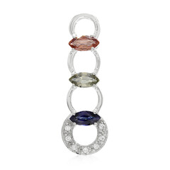 Colgante en plata con Zafiro Padparadscha