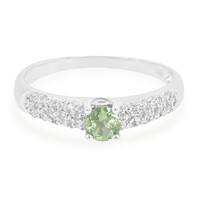 Anillo en plata con Apatita de Rusia