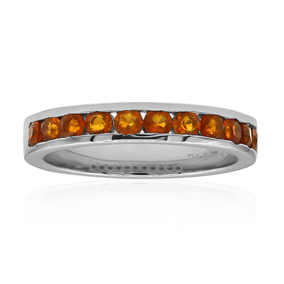 Anillo en plata con Citrino de Madeira