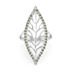 Anillo en plata con Diamante fantasía