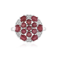 Anillo en plata con Rubí de Madagascar