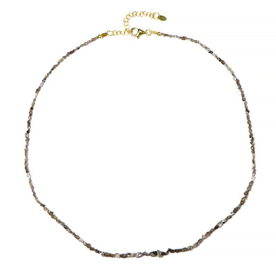 Collar en plata con Diamante champán