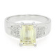Anillo de hombre en plata con Cuncita amarillo canario