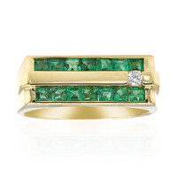 Anillo en oro con Esmeralda de Zambia AAA (CIRARI)