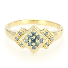 Anillo en plata con Diamante fantasía