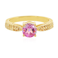 Anillo en plata con Topacio aniversario