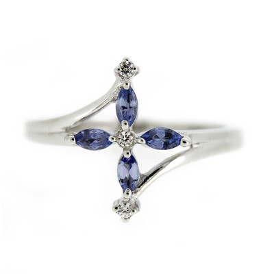Anillo en plata con Tanzanita