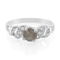Anillo en plata con Espectrolita