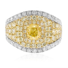 Anillo en oro con Diamante amarillo SI2 (CIRARI)