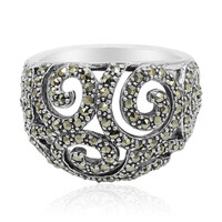 Anillo en plata con Marcasita