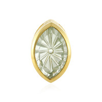 Colgante en plata con Amatista verde