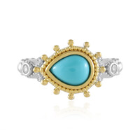 Anillo en plata con Turquesa bella durmiente (Dallas Prince Designs)