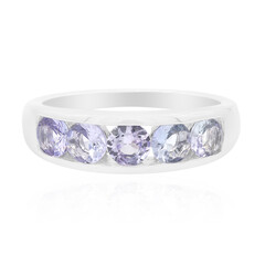 Anillo en plata con Tanzanita sin calentar