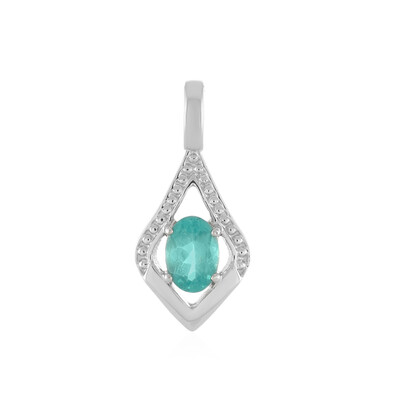 Colgante en plata con Apatita azul